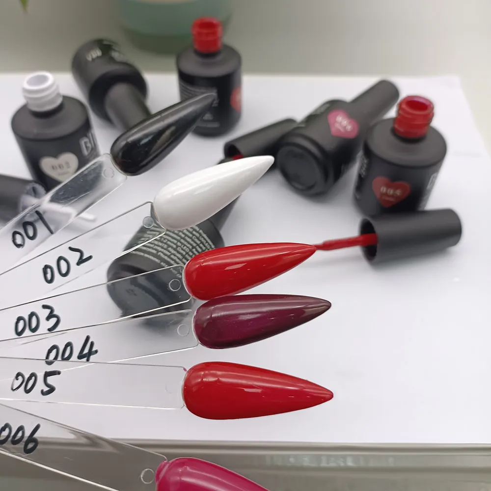 BIN Nails 2023 60 Colors Three Step Gel Healthy Color Gel Nail Polish 15 ml UV Gel Free Samples