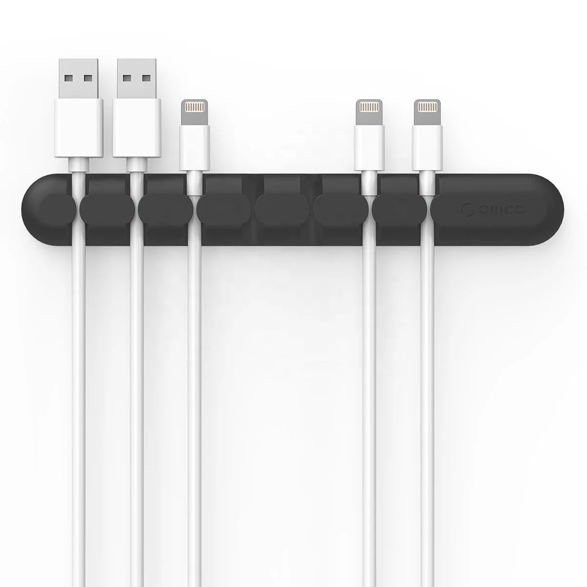 ORICO Desk Power Wire Tidy Organizer Holder Clip 7 Slots Silicon In Wall USB Cable Manager For Charger CBS7