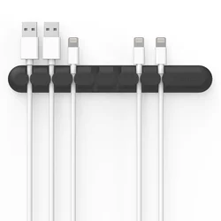 ORICO Desk Power Wire Tidy Organizer Holder Clip 7 Slots Silicon In Wall USB Cable Manager For Charger CBS7