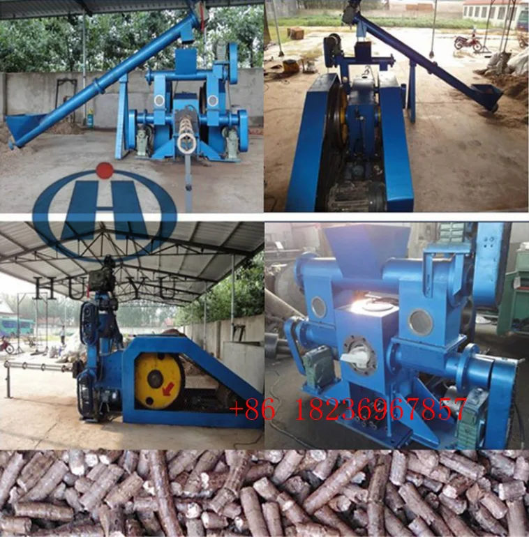 Piston type wood Biomass briquette making  machines  Briquettes machinery for sale