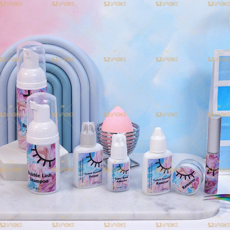 Private Label 60g Professional Safety Liquid Shampoo for Eyelash Extension Custom Eyelash Glue