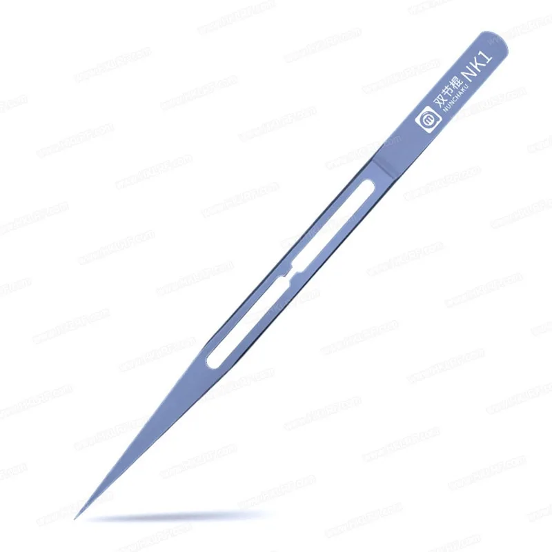 AMAOE NK1 NK2 Titanium Alloy Nunchaku Tweezers for Mobile Phone Repair Hard Non Magnetic 0.1mm Fine Craftsmanship Tools