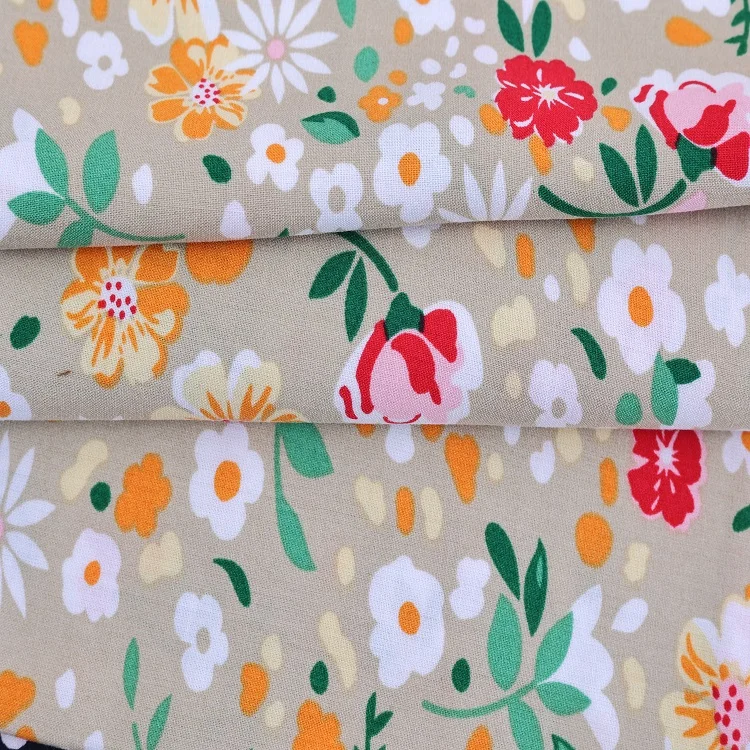 105GSM Woven Custom Printed 100% Rayon Fabric Price Per Meter for Dress Pajamas
