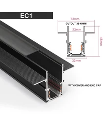 Linear Pendant Light Magnetic Linear Light Linear Lighting Led 90 Modern 80 T-track Aluminum Magnetic Track COB Iphone Chino 1.2