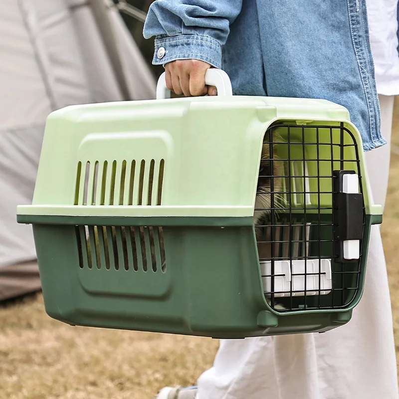 Hot Sale Airline Approved Cat Travel Carrier Bag Big Size Pet Air Carrier Cage Cat Pet Transport Box