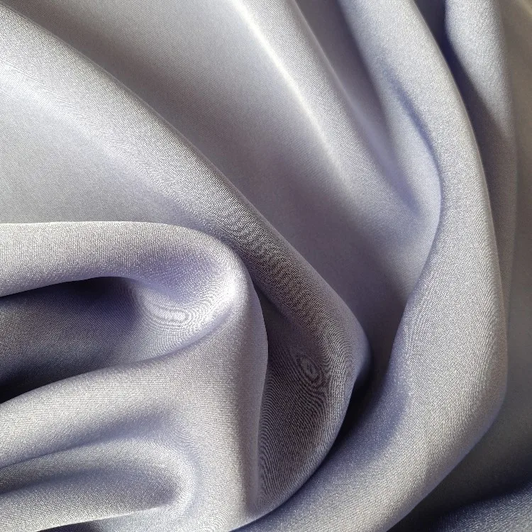 
wholesale 19 mm high quality CDC plain dyed Washable Stretch Silk Fabric 
