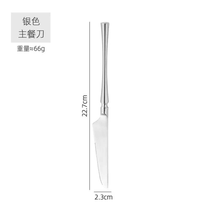 High Quality Stainless Steel 18/10  Silver Cutlery Set Gold Matte Party Flatware