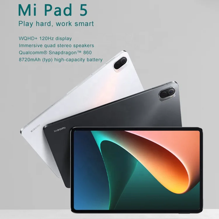 Оригинальные стереодинамики Snapdragon 860 6G 128G 11 дюймов 8720 мАч 5g 2K 33 Вт быстрая зарядка планшетный ПК Mi Pad pro Xiaomi