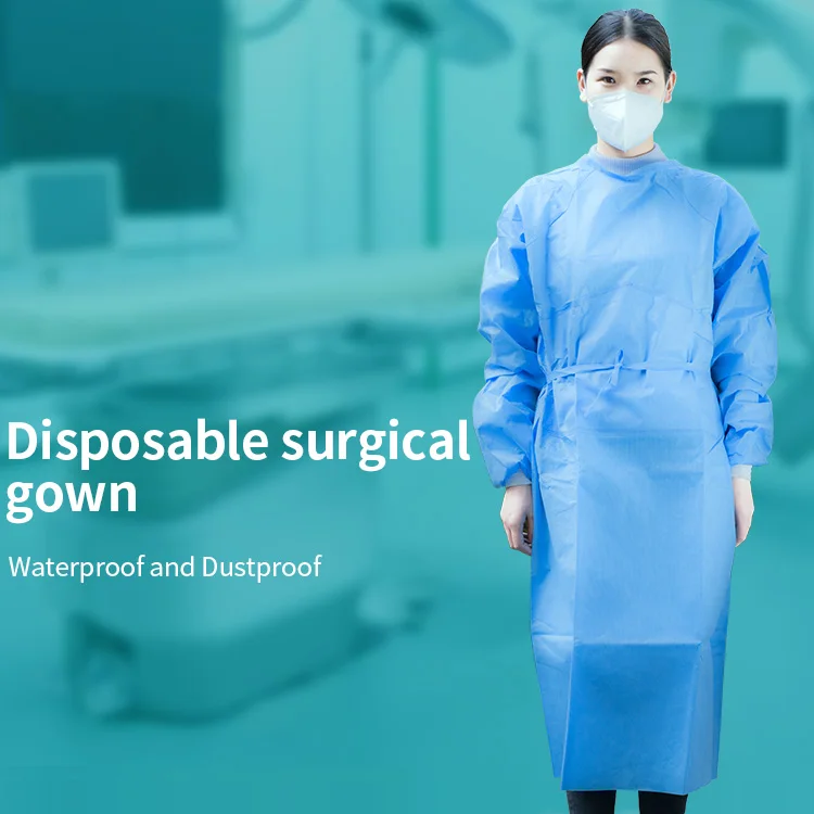 
Disposable Washable Isolation Reinforced Fabric Price Biodegradable Waterproof Medical Surgical Gown 