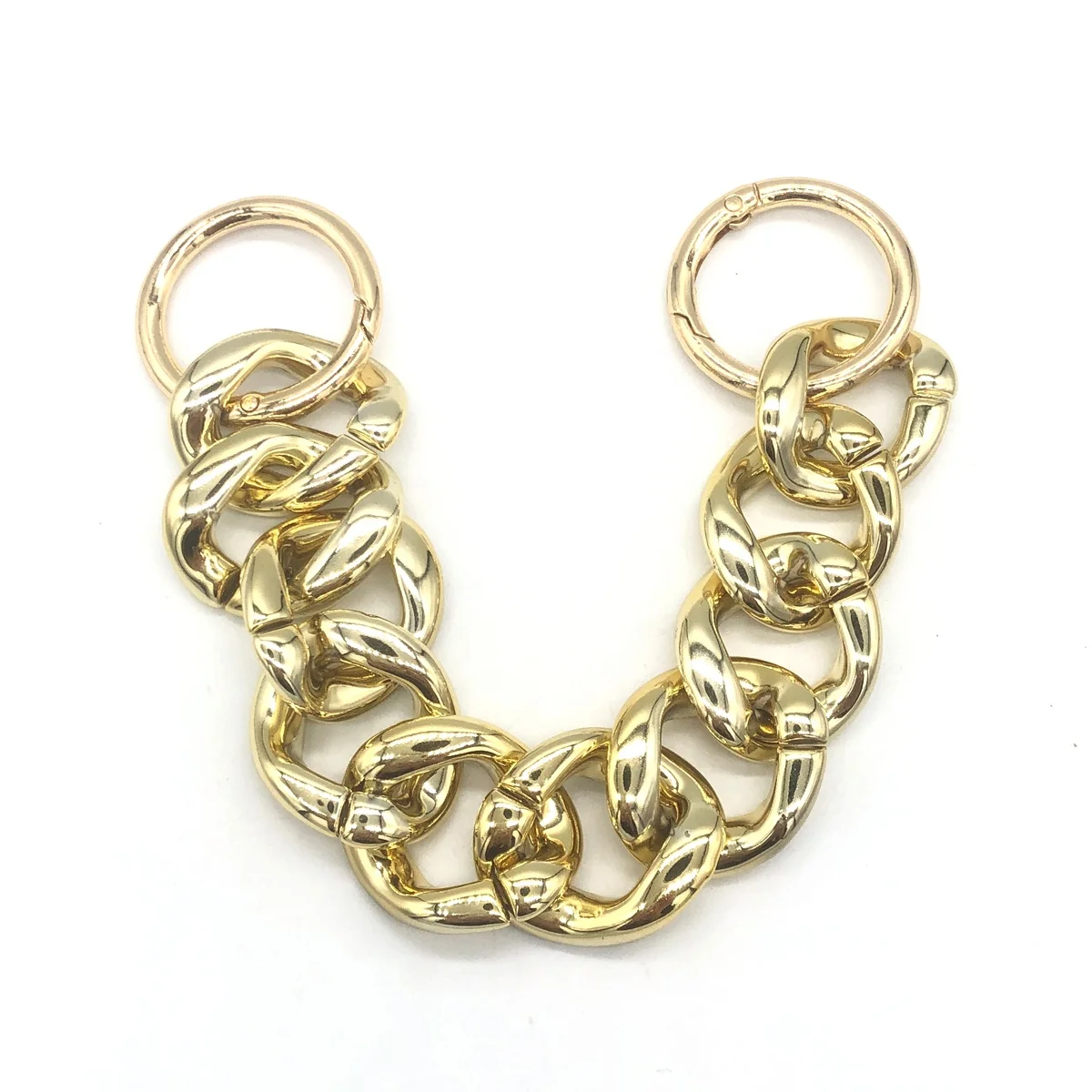 2 Pieces Metal Shoe Charms Chain DIY Hanging Shoe Chain Charms Shoe Chain with Buckle for Birthday Halloween Christmas