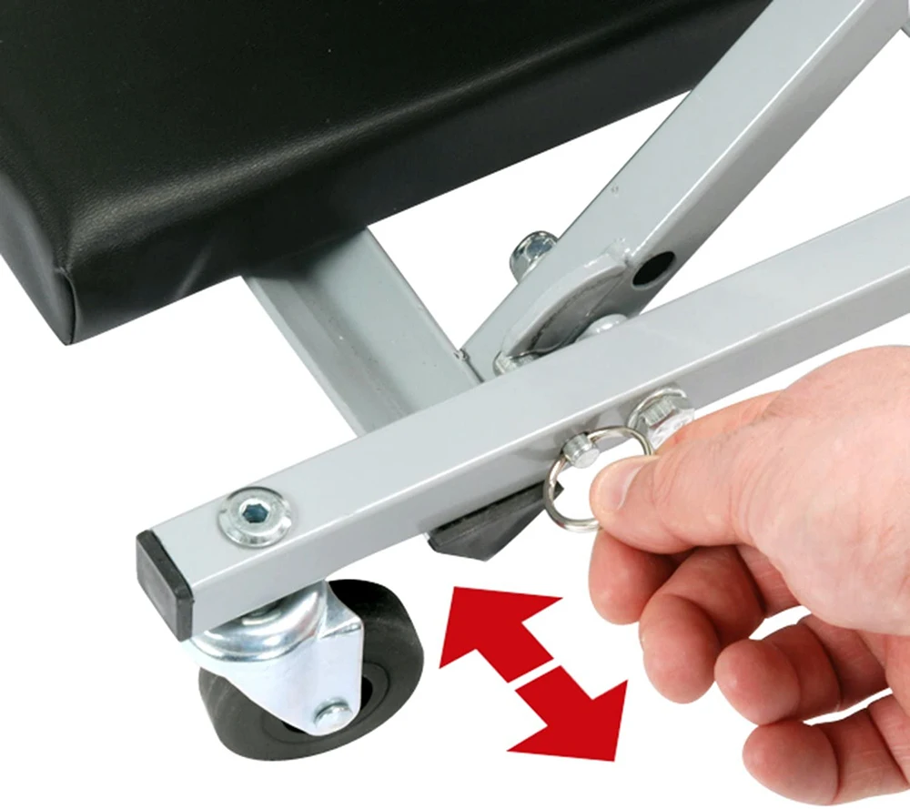 Factory Direct Z-shape 40 Inch 7 Wheels Collapsible Car Creeper Skateboard For Car Repair Shop