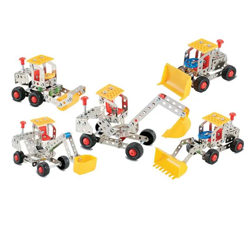 STEM Mechanical Handmade DIY Assembly Model Toys Engineering Alloy Car 3D Metal Puzzles For Kids Gift