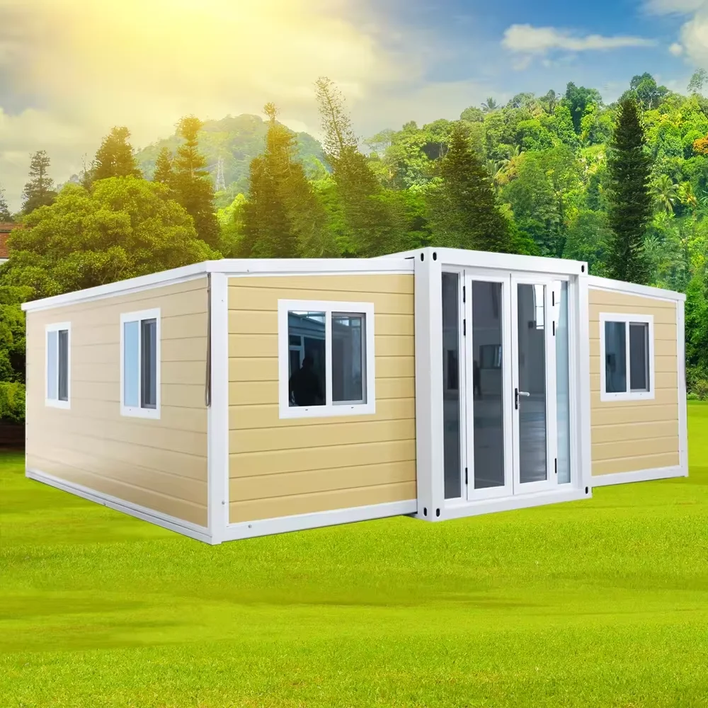 Waterproof Prefabricated Steel Prefab Mobile Tiny Home Ready to Ship 2 3 Bedroom 20ft 40ft Granny Mobile Module Container House