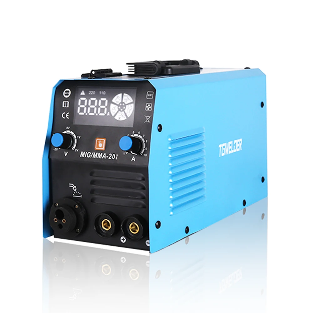 Portable small metal no gas mma mig welder flux welding plant