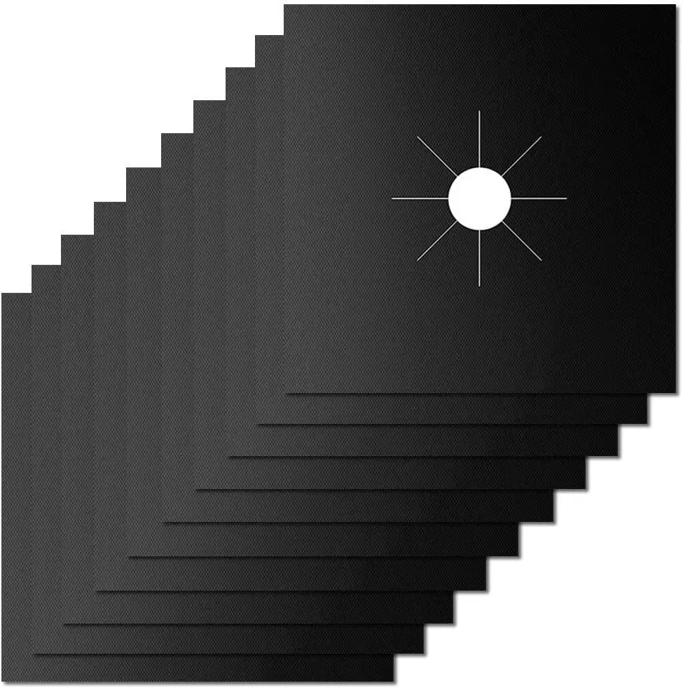 Защитные крышки для газовой плиты 0 2 мм Двойная толщина многоразовые антипригарные быстро очищенные вкладыши