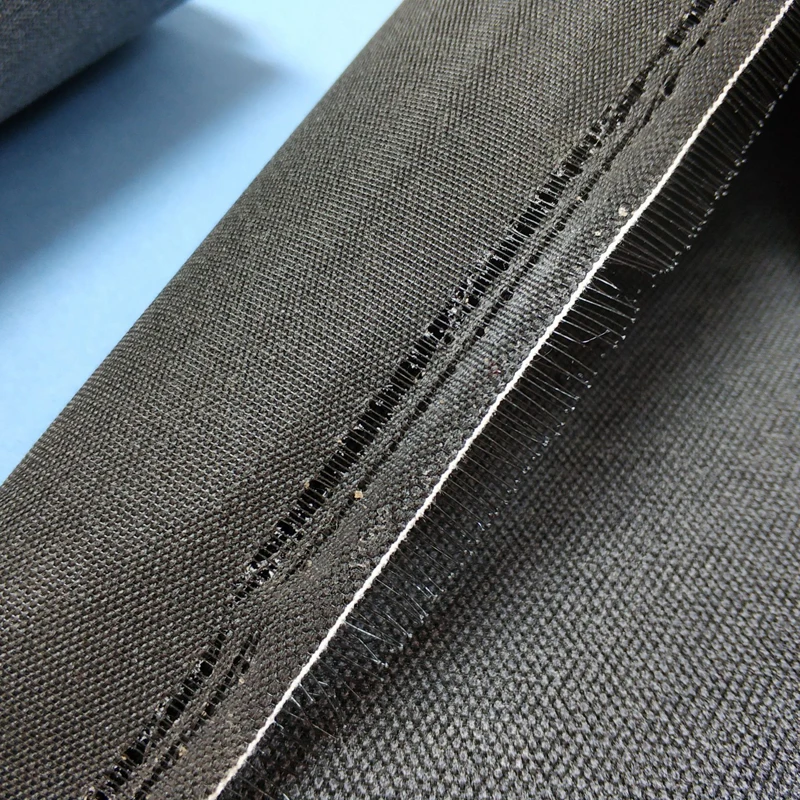 Eco Friendly Hat Fabric Stiff  Polyester Oxford silk Resin Fusing Buckram Woven Fusing Cap Interlining