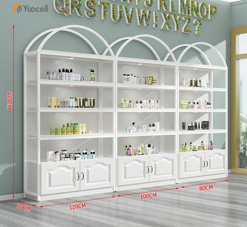  Yoocell белая цветная бутылка для шампуня продукция демонстрации косметических продуктов полка мебели салона