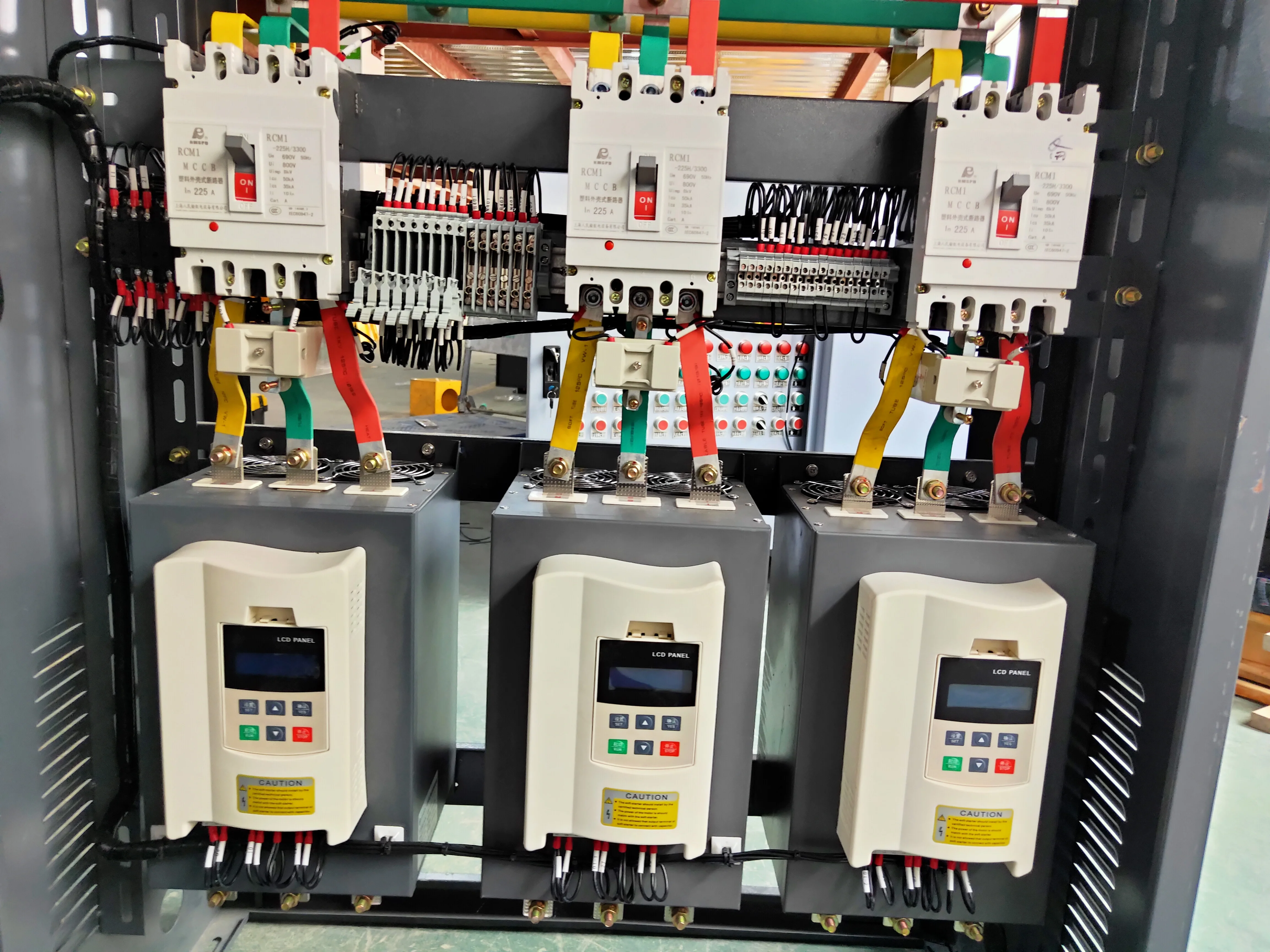 Remote control power 380V/440V 50Hz/60Hz 3phase online AC motor price 160KW/185KW 132kw soft starter for pump controller panel