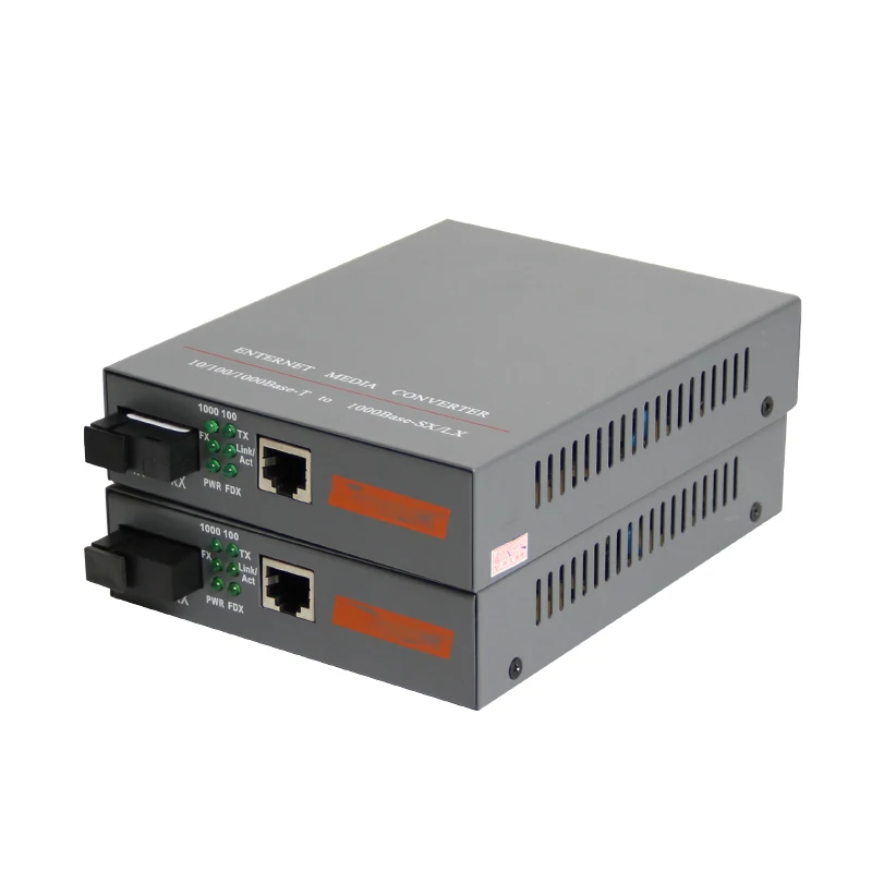 HTB-4100 1000 Мбит/с Одиночный режим одного волокна SC порт 20 км волокно Fast Ethernet Media Converter