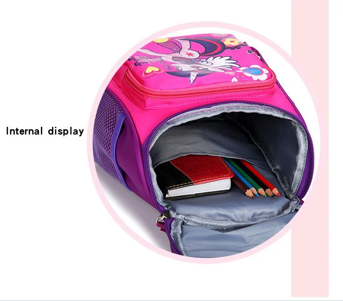 OEM New Polyester Small  Kids Backpacks  Cartoon Schoolbag for Boys and Girls