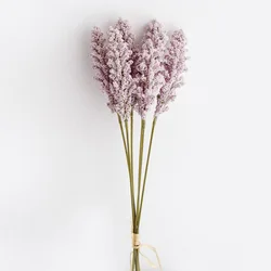 Cheap Artificial Flower 6 Pieces /Bundle PE Lavender Wholesale Plant Wall Decoration Bouquet Material Manual Diy Vases for Home