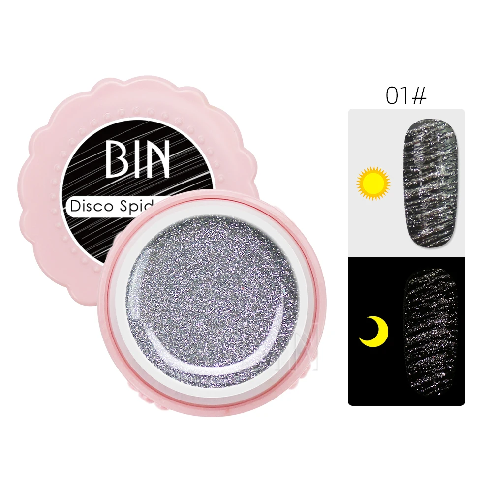 BIN высококачественный диско-гель лак для ногтей Набор дизайна