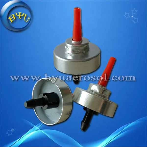 BYU Factory Price 20mm Butane Lighter Gas Spray Valves Adaptor for Metal Aerosol Cans