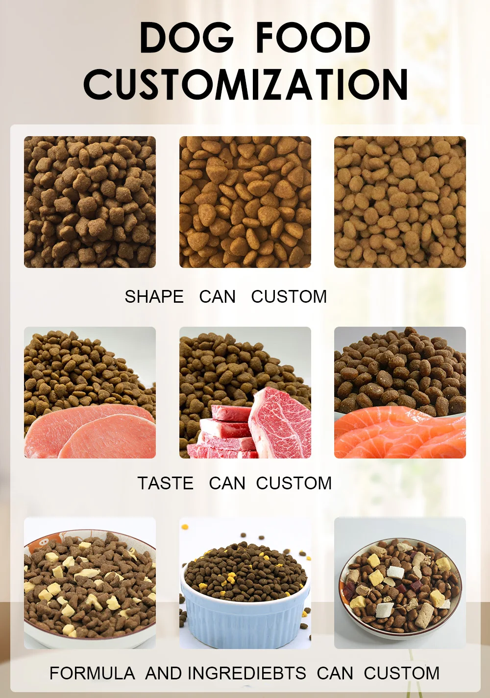 Прямая Продажа с фабрики оптовая продажа 23% Белковая 8% безжирный сухой корм для собак собачий щенков OEM ODM домашних животных поставщик