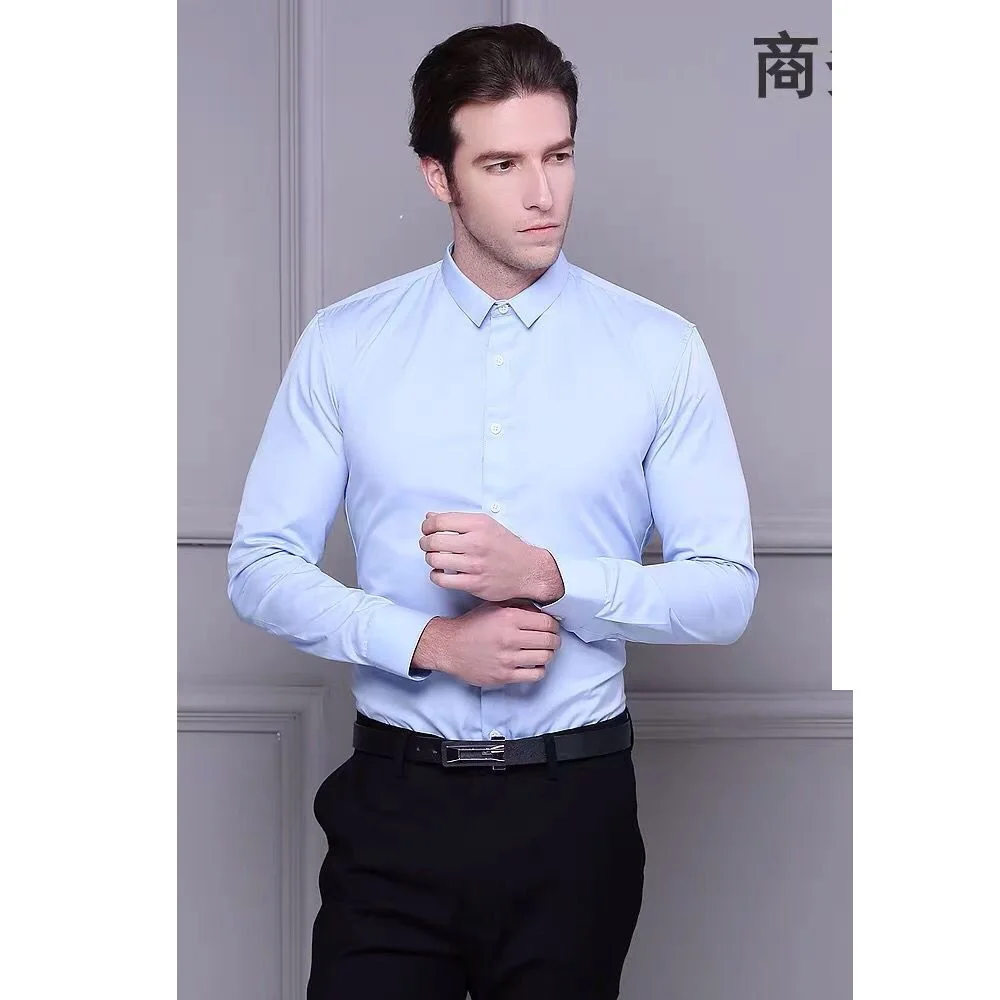 Высокое качество 100% хлопок Оксфорд с длинным рукавом мужская рубашка для мужчин YS050