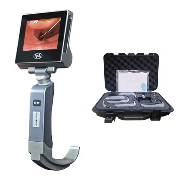 High Definition Fiber Optic Laryngoscope Ent Surgical Instruments Reusable 5 Blade for Adult Pediatric Video Laryngoscope