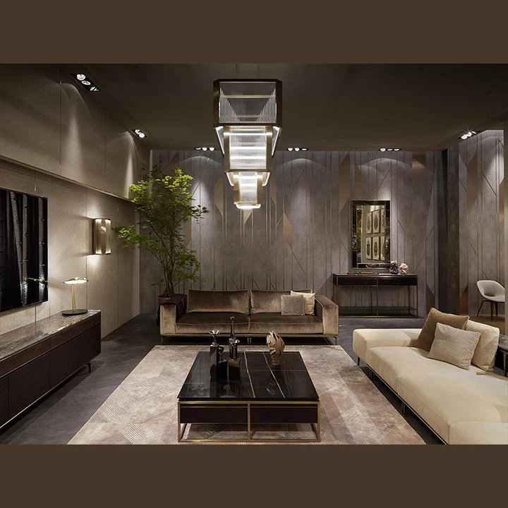 Italian Design 7 Seater Minimalist Sofa Set Customized Couch  Area Home Furniture Luxury Modern Sofa Set Furniture Living Room