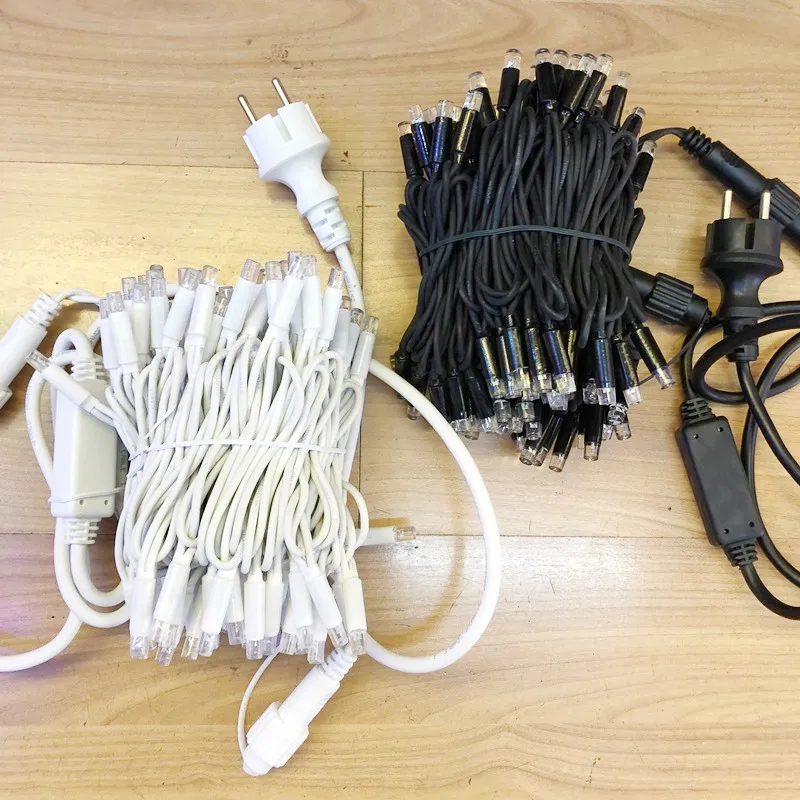 Curtain LIght Waterproof Indoor Rubber Cable Outdoor Christmas Fairy Led String Lights