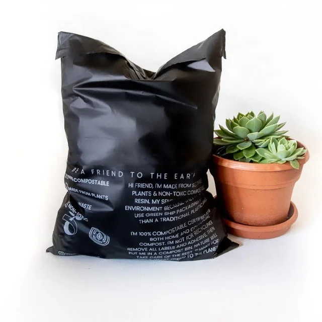 custom persanlised biodegradable poly mailing satchel bag