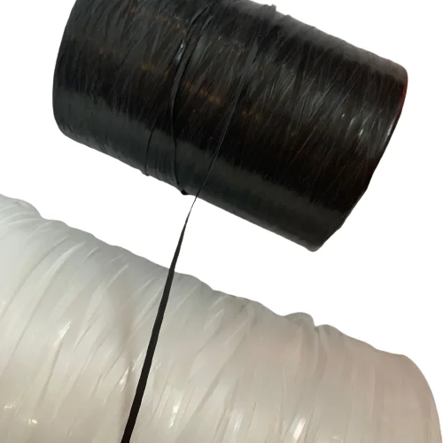 UV Treated Black Flat PP Ribbon Rope Yarn 1100 Denier 1200 D 1 Pounds