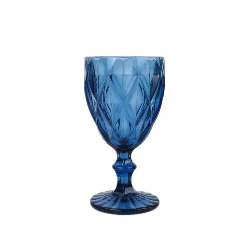 500ml Colored wine glasses for wedding vintage goblet white wine white glass bluk Design Glassware 17oz dinnerware ste decora