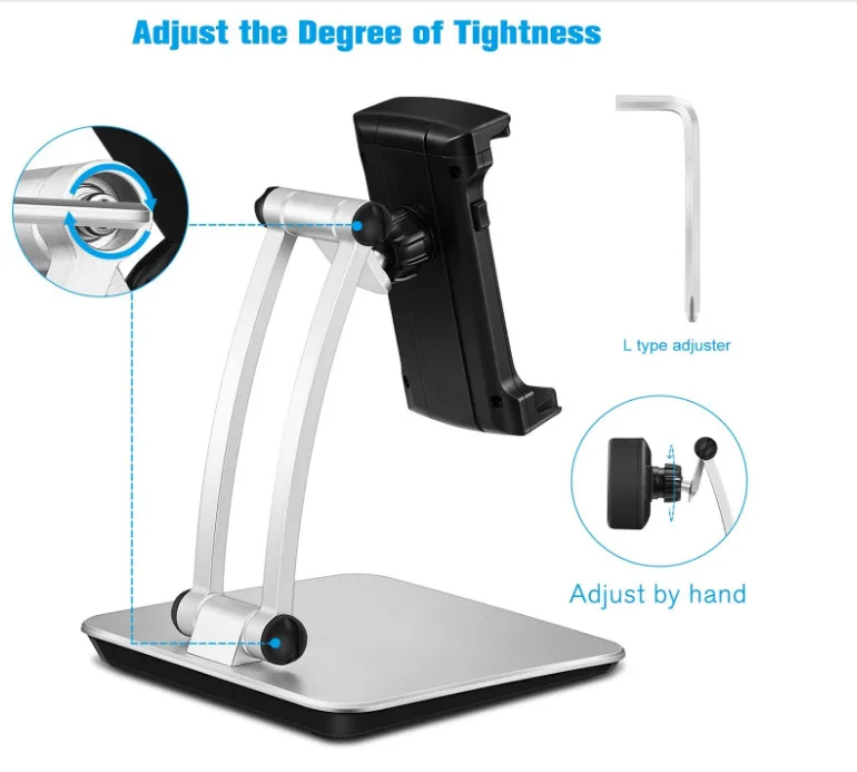 Best Selling Home Office Supplies Tablet Stand Aluminium Holder Adjustable For Ipad Smartphone