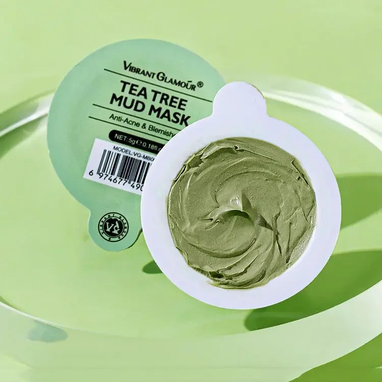 Landora Anti-aging Retinol Pink Rose Clay Face Masque Mask Green Tea Tree Oil Portable Facial Mud Mask Pods Remove Blackheads