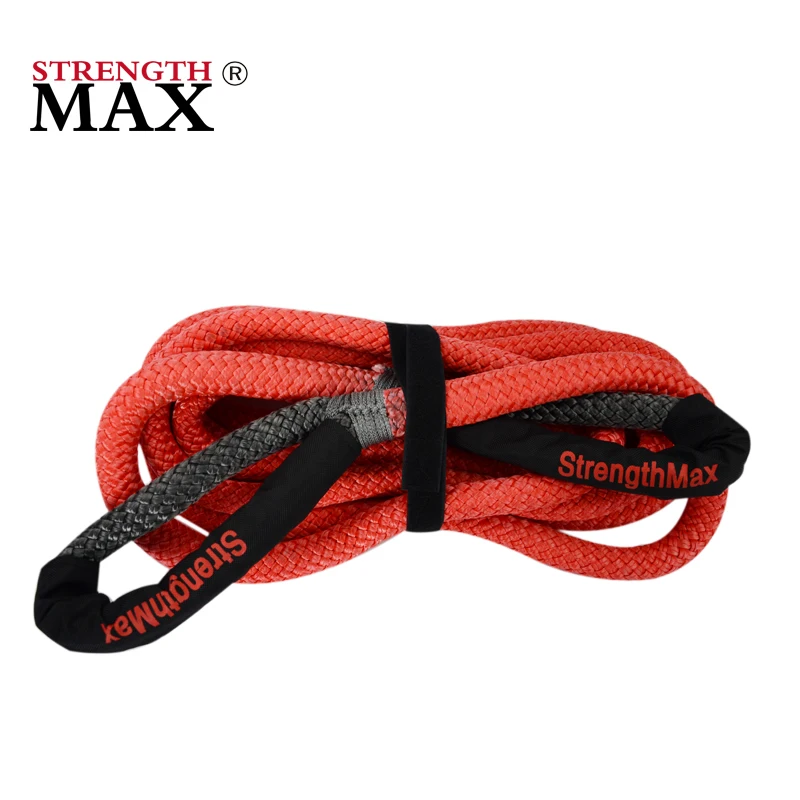 JINLI Heavy Duty Kinetic Rope with Soft Shackle, Winch Damper, Snatch Block and Carry Bag for Off Road Recovery Kit