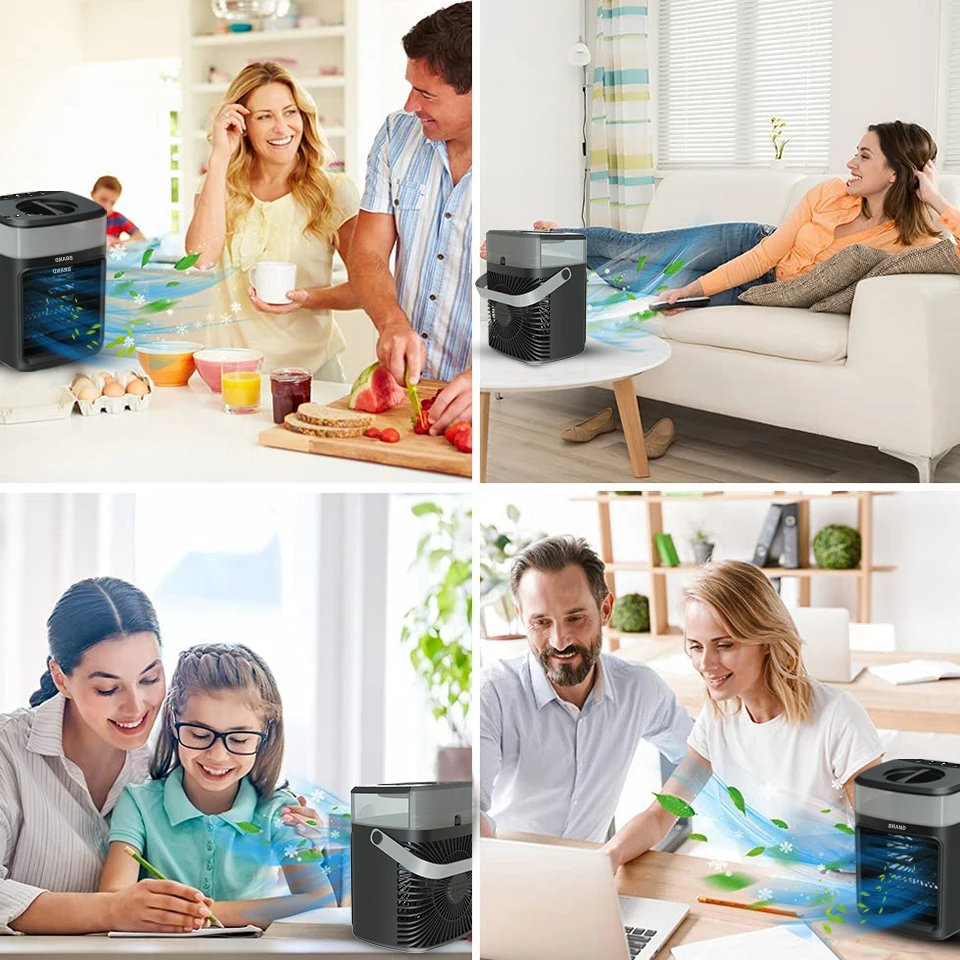 Summer Fan and Humidifier 2 in 1 High Quality Factory Price Desk Fan Evaporative Air Cooler For Sale