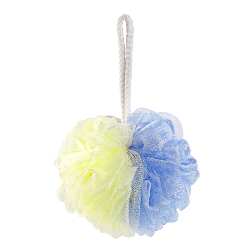Eco friendly natural flower bath shower ball sponge body loofah mesh bath ball sponge