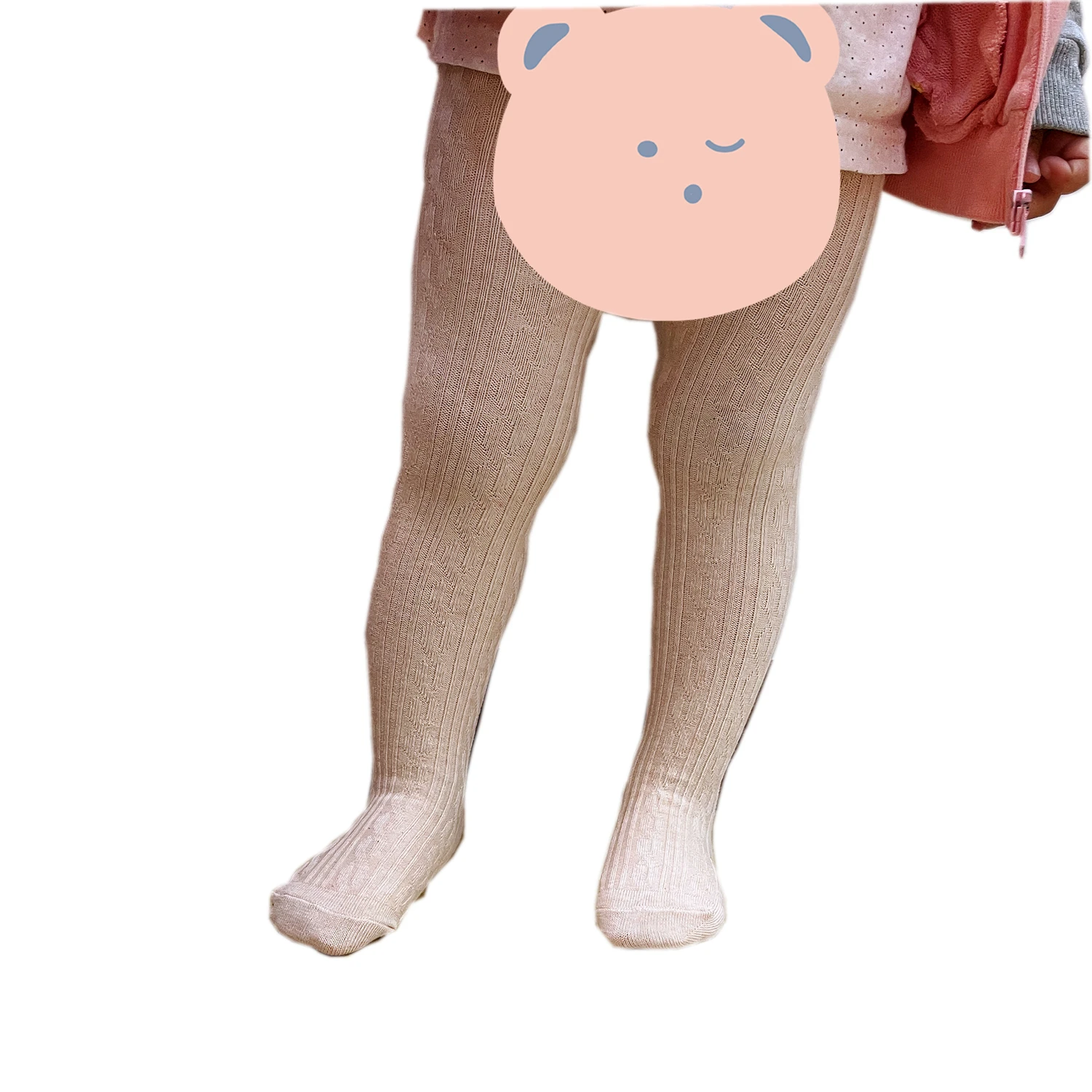 American Trends Baby Tights Girls Soft Cotton Cable Knit Infant Leggings Toddler Solid Socks Winter Warm Stockings Newborn