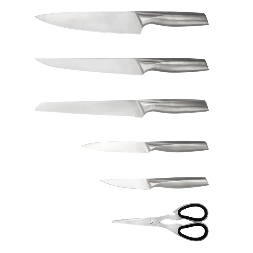 HSK Top Hit Rates Product Best Selling Favourable Price Professional 5 In 1 Scissors Kitchen Sharp Knife Hollow Handle Sharpen