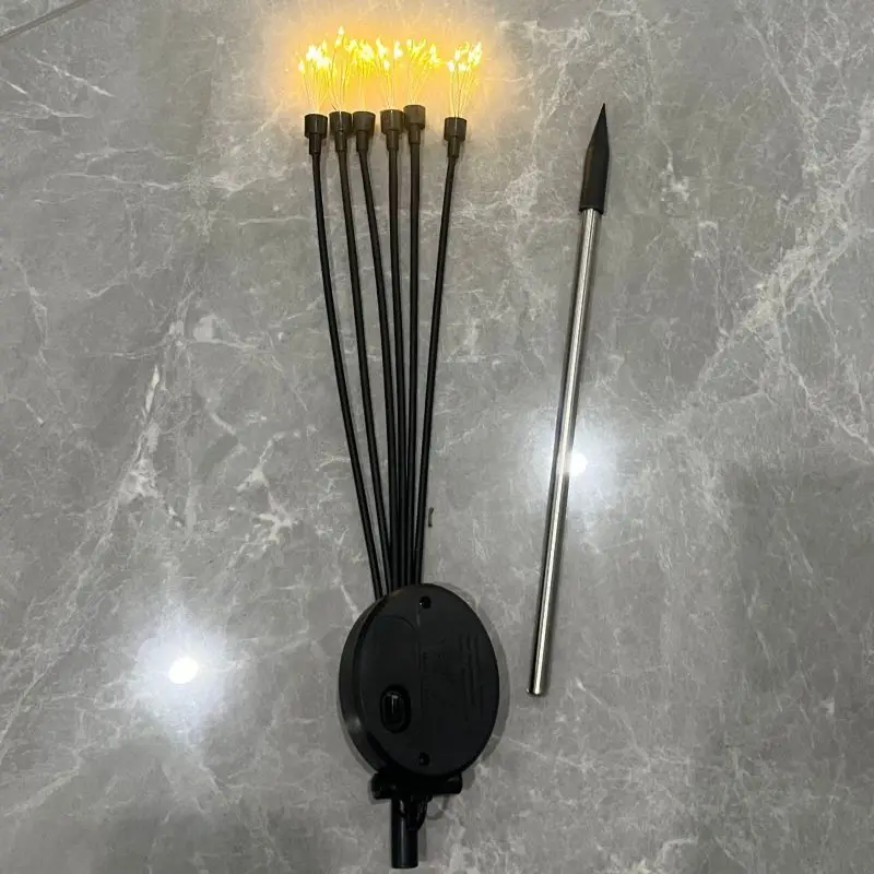 Woohaha Outdoor Solar DIY Firework lights Solar Powered Decorative Stake Flowers Solar Garden Light