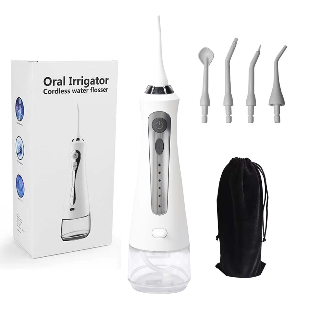 Oral Irrigator Water Dental Irrigation Flosser Cordless Waterpik Portable Electric Water Jet Flosser for Teeth