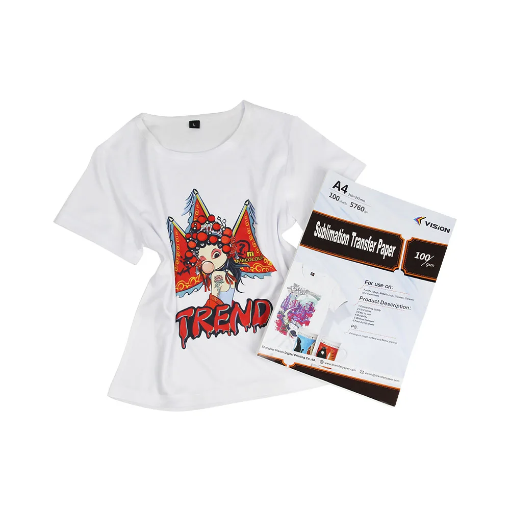 
A4 sublimation clothes paper t shirt hoodies bags printing 