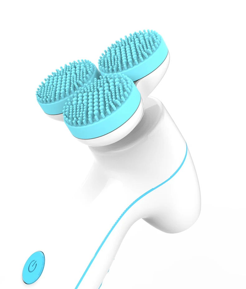  LULA OMD lPX7 waterproof Silicone Vibration High-frequency Ultrasonic Massager 3D Face Cleansing Electric Beauty