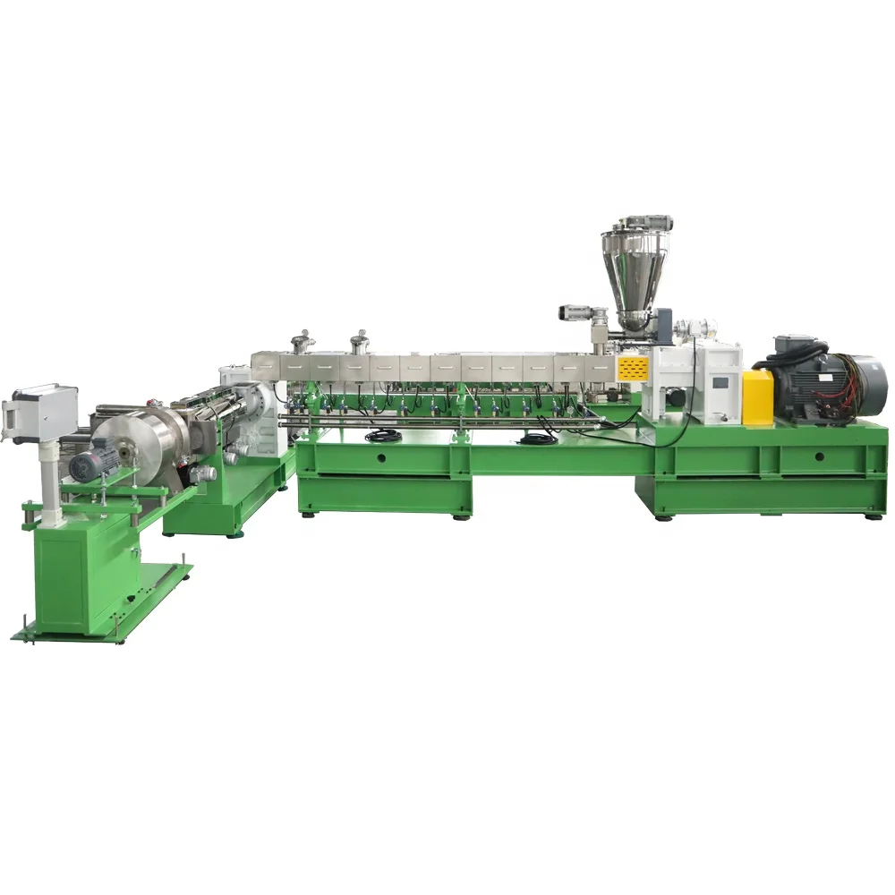 Twin Screw Extruder PP PE Talc/TiO2/CaCO3 Filler Masterbatch Line