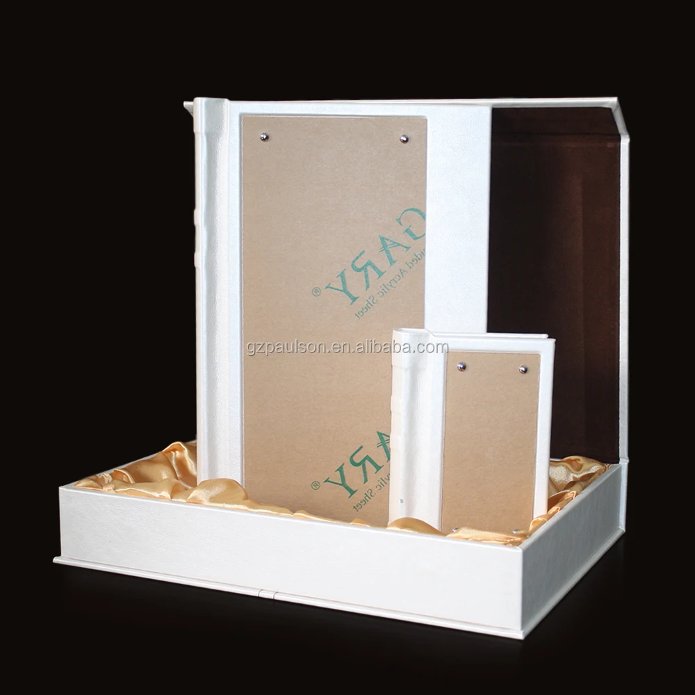 leather with Acrylic album + box