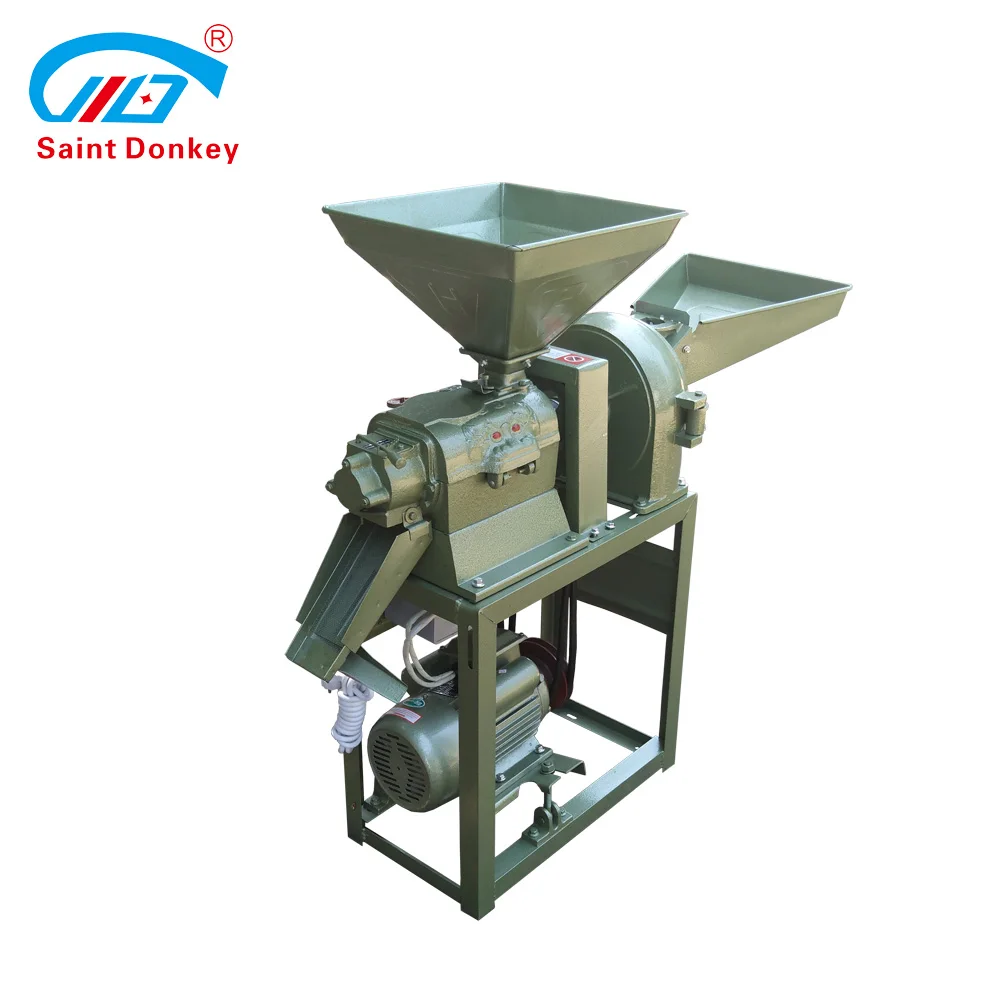 Saint Donkey Multi function combined rice milling machinery /powder crushing machine