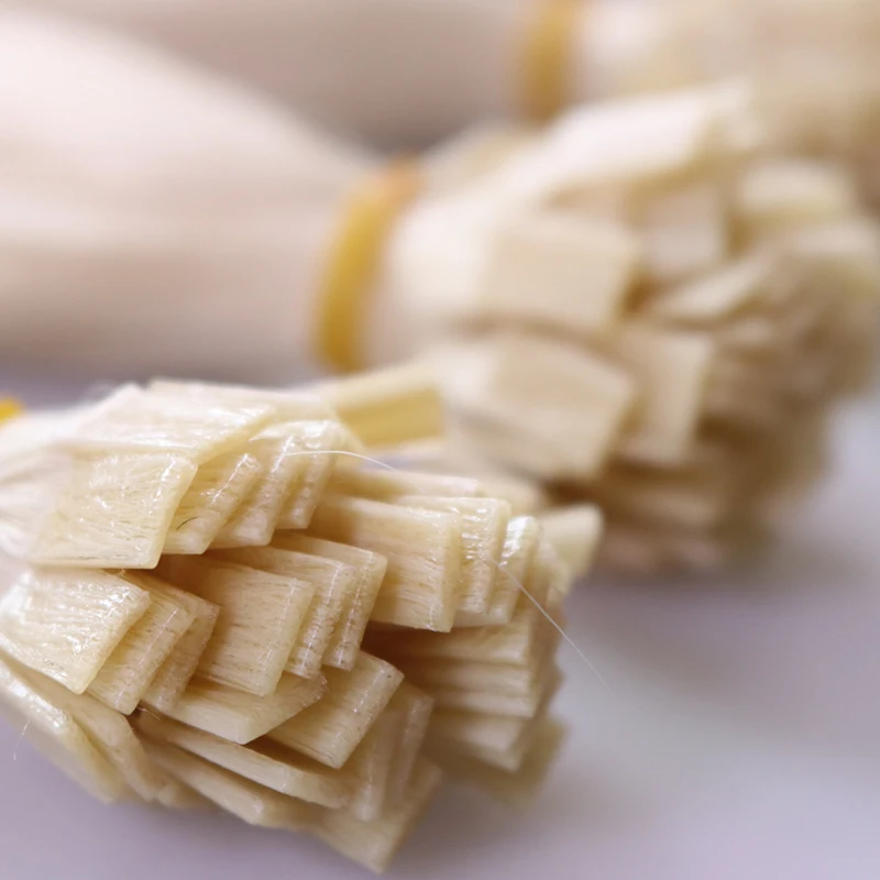 Wholesale Hot sale Russian Real Human Hair Extension Flat Tip Hair Remy Pre Bonded Hair Extensions